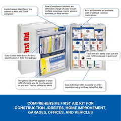 First Aid Only 90658 color-coded packaging aids fast identification and use.