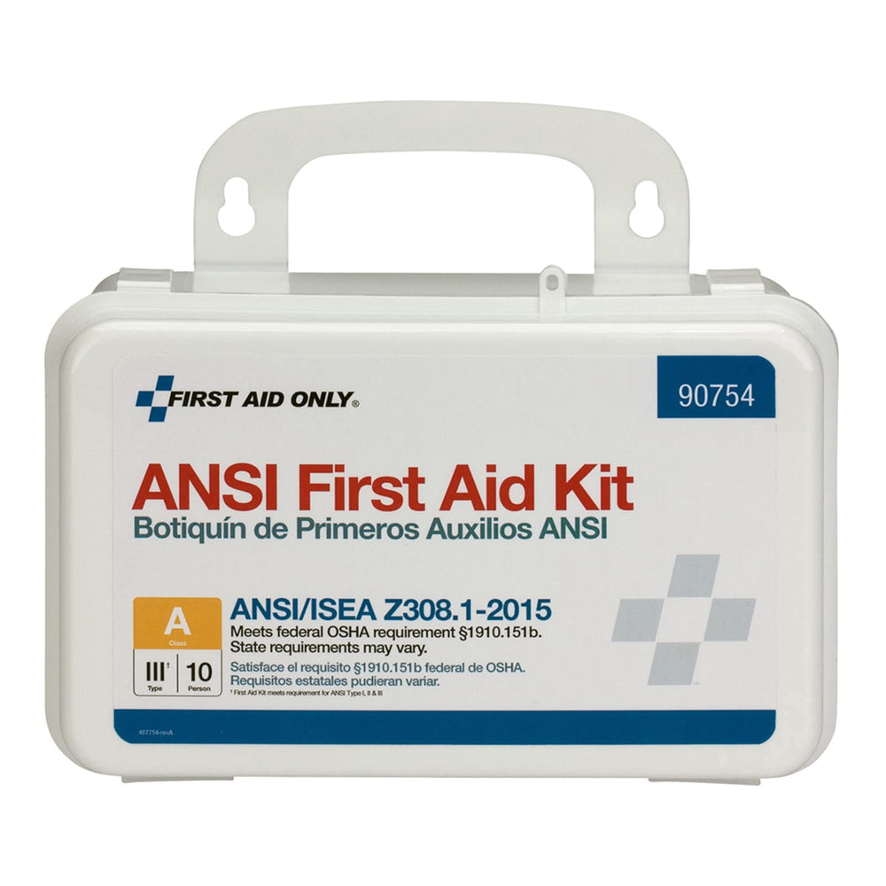 First Aid Only 90754 gloves providing a clean barrier during care.