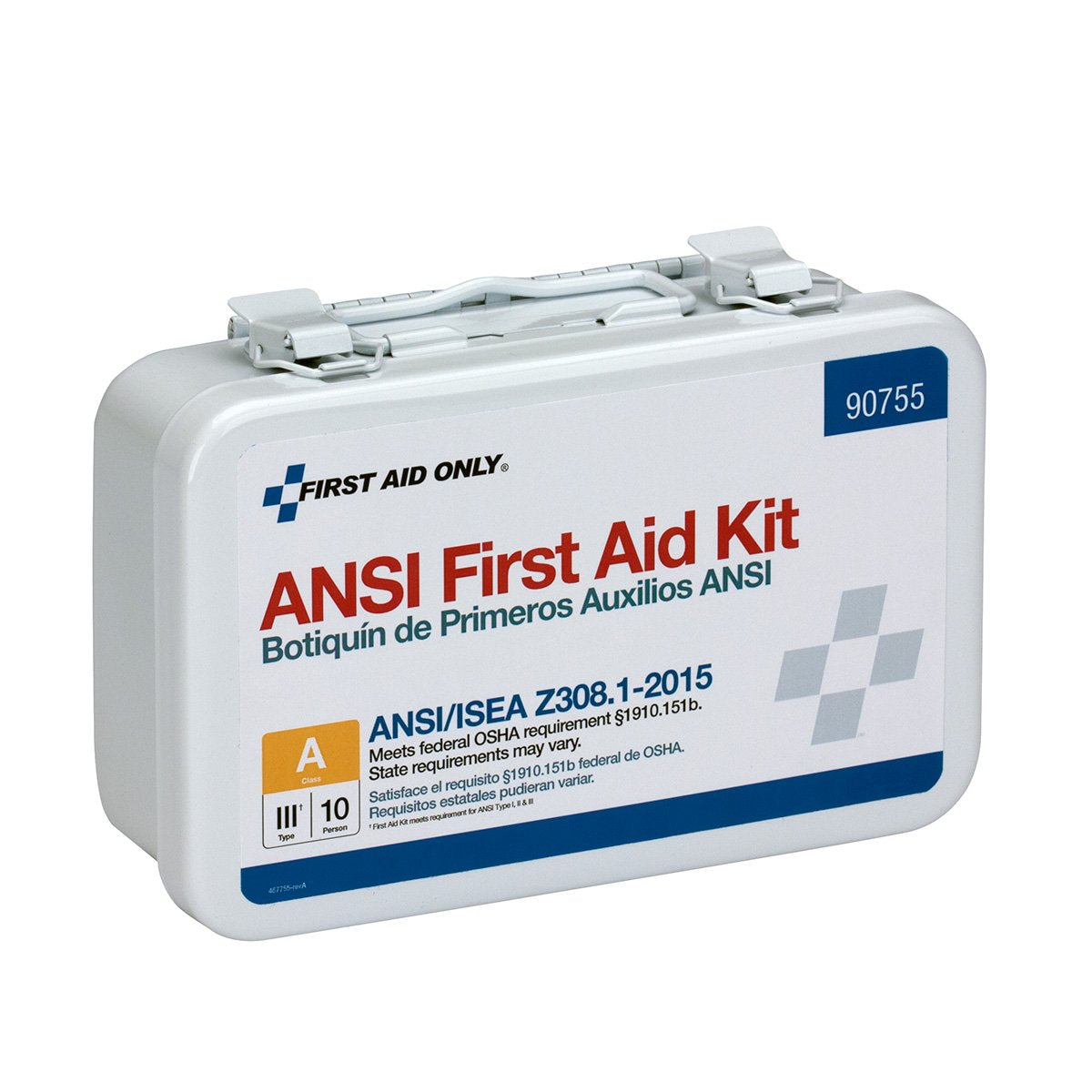 Assorted bandages and gauze from First Aid Only 90755 kit for everyday injuries.