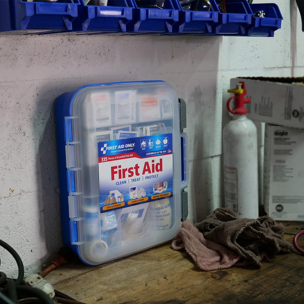 First Aid Only 91247 bandages and gauze ready for minor injuries.