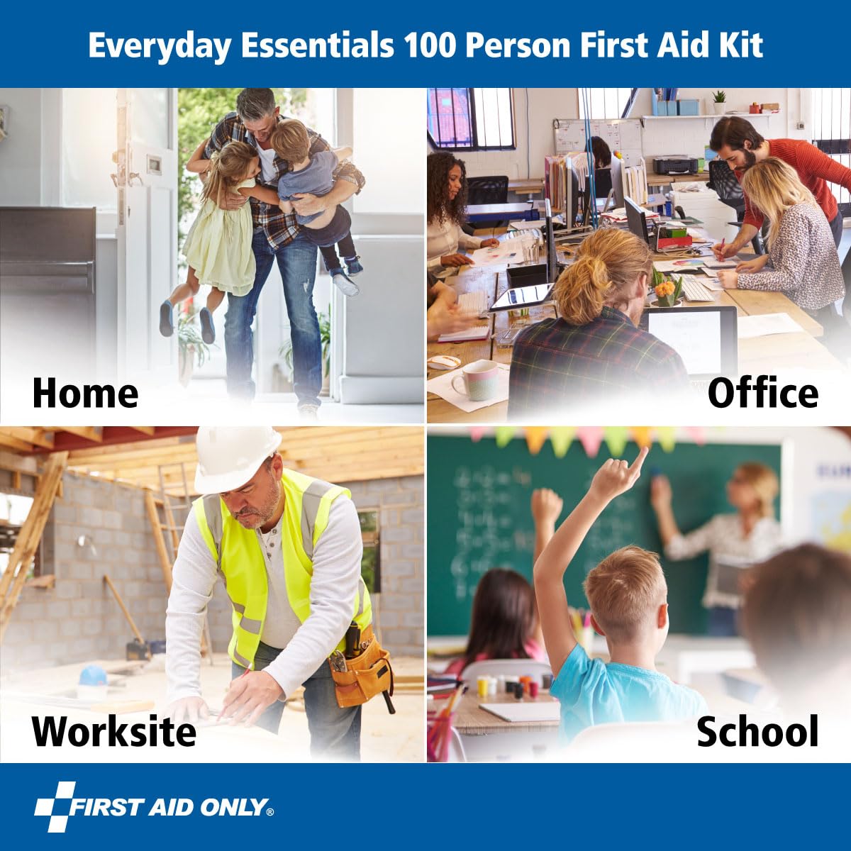 First Aid Only 91247 ergonomic handle enables easy transport.