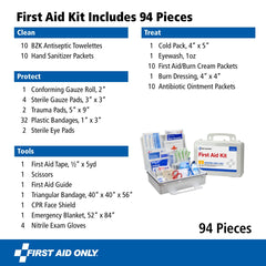 First Aid Only 91324 wall-mount ready for quick access.