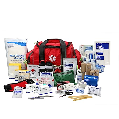 First Aid Only 91484 bag interior compartments for fast item retrieval.