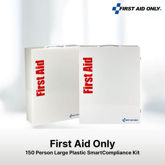 First Aid Only compartments keep supplies organized for fast retrieval.