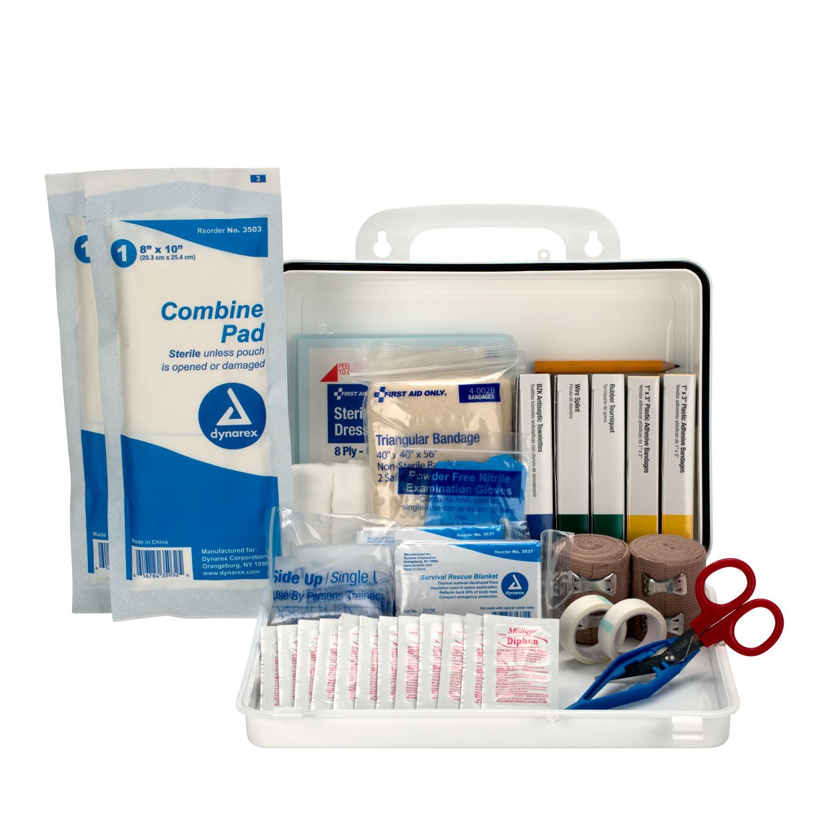 First Aid Only easy-access latches speed first aid response on site.