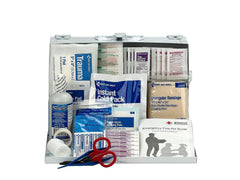 Easy-access latches for fast retrieval of supplies