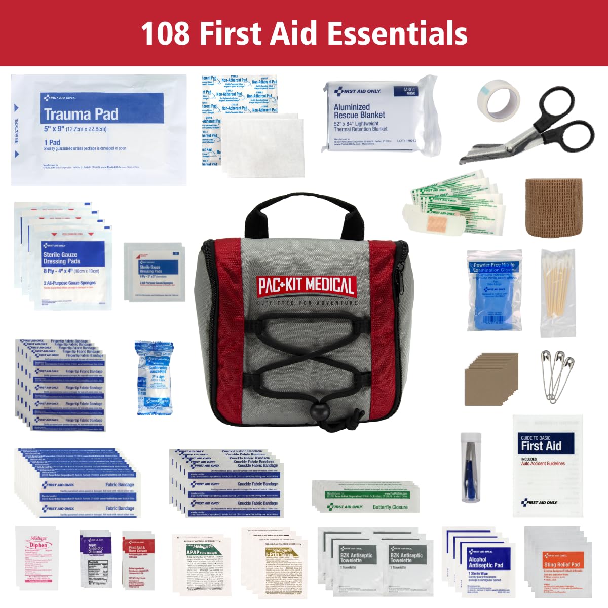 Pac-Kit Trailblazer 3 interior pockets for quick organization on outdoor trips