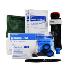 First Aid Only kit with bandage shears ready for quick dressing changes in emergencies