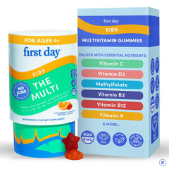 First Day Kids Multivitamin Gummies bottle front for daily nutrition