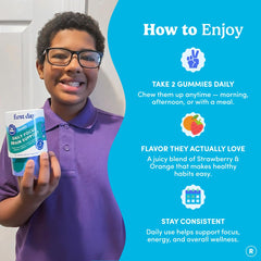 FIRST DAY safe daily brain nutrition for teens 13–18