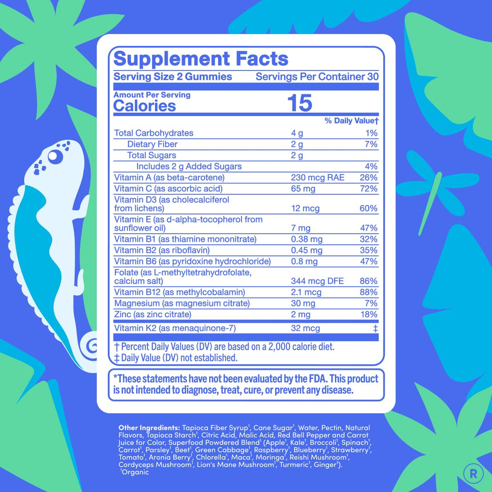 FIRST DAY organic fruit-veggie blend highlights real-food nutrients for active teens