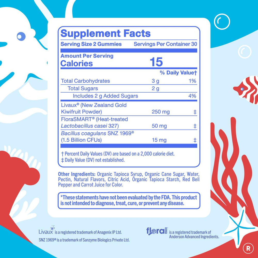 First Day FloraSMART postbiotic close-up hints at teen skin glow benefits.