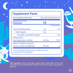 First Day Teens' Nighttime Reset front label highlights vegan, allergen-free formula.