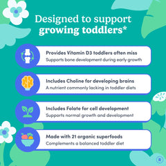 First Day Toddler Multivitamin Gummies 30-day supply packaging supports reliable monthly routines.