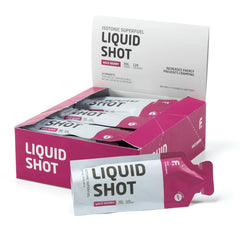 First Endurance Liquid Shot label close-up highlighting isotonic energy formula