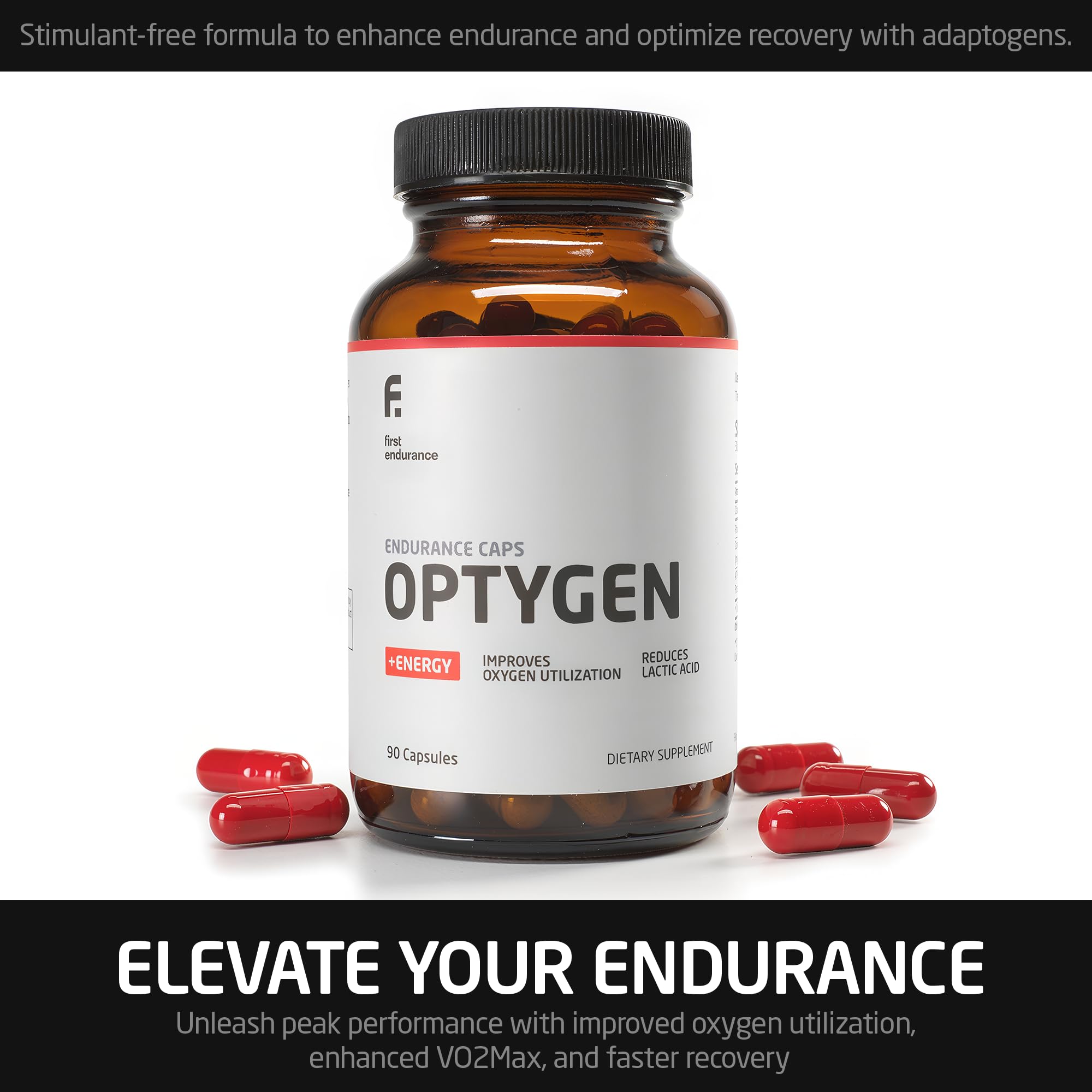 FIRST ENDURANCE Optygen packaging display on shelf