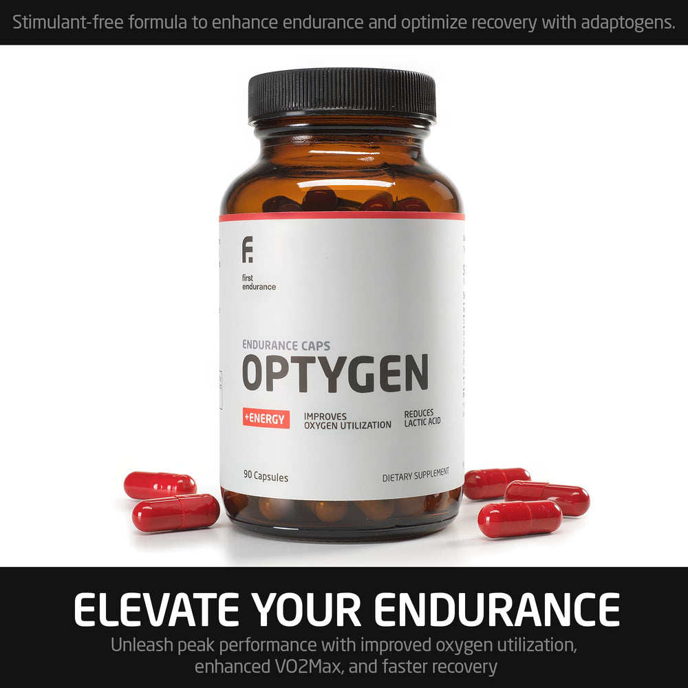 FIRST ENDURANCE Optygen packaging display on shelf