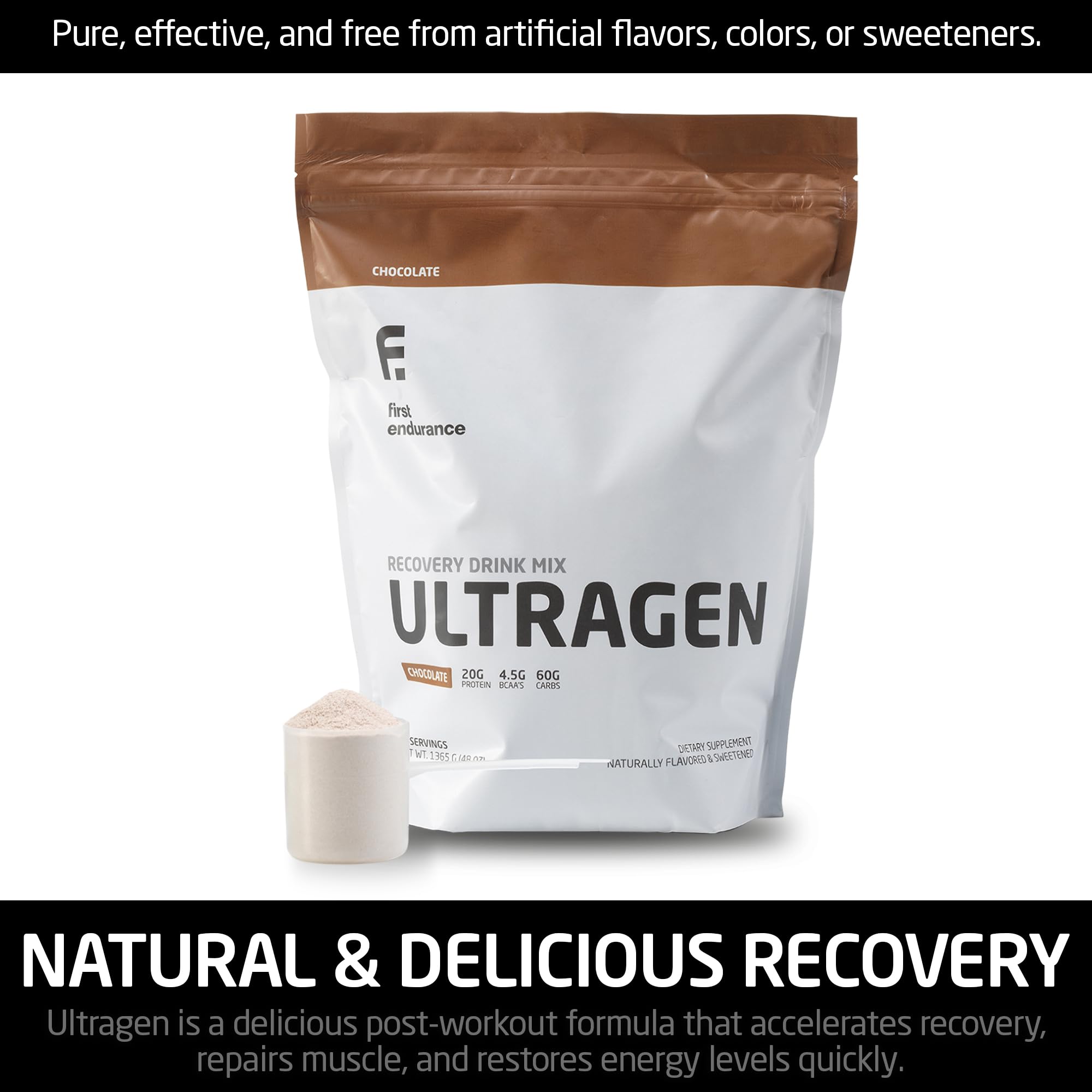 First Endurance Ultragen with BCAAs and glutamine supporting recovery.