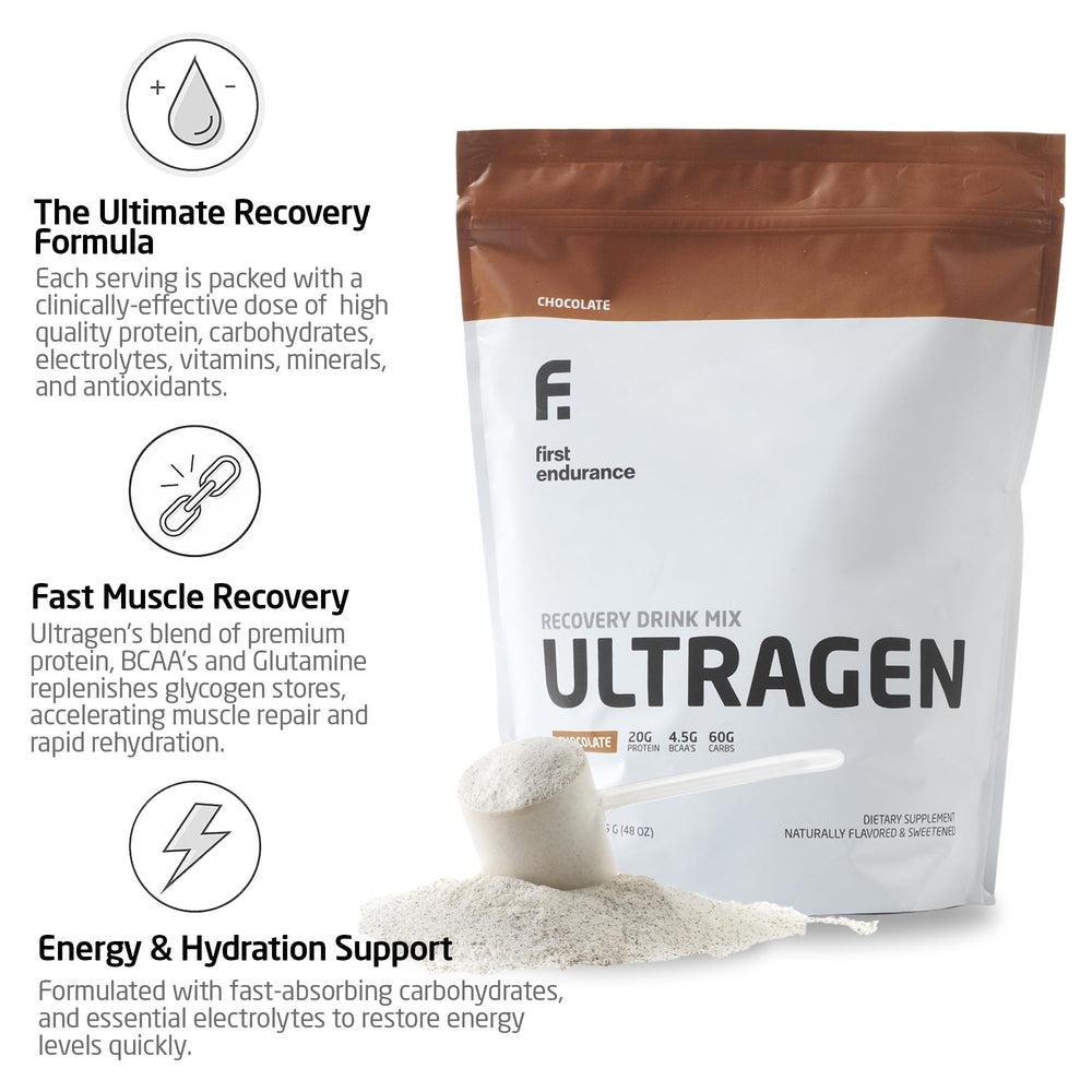 First Endurance Ultragen being mixed for post-workout shake.
