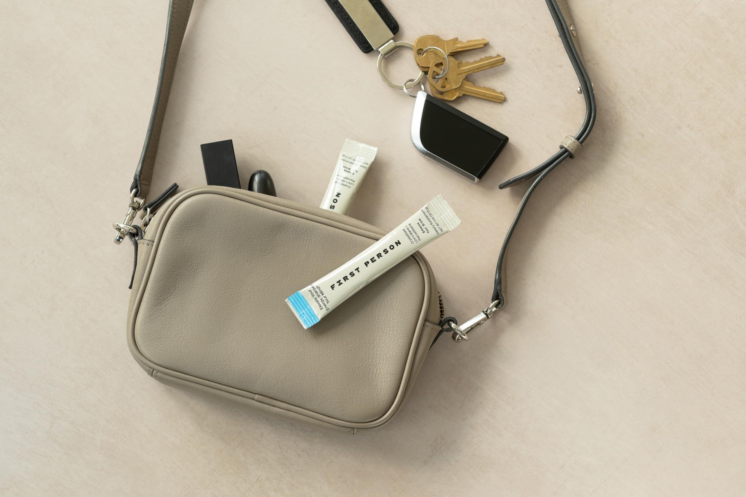 First Person Crystallized Lion's Mane travel pack enabling easy daily focus.