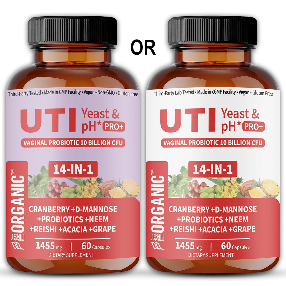  FIRSTORGANIC third-party testing seal on product packaging
