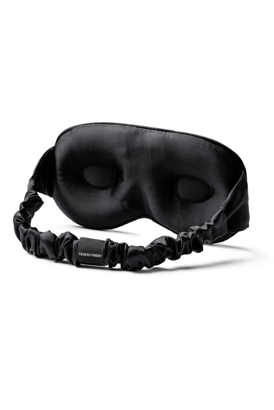 Fishers Finery 25 Momme Silk Sleep Mask contoured blackout for deep rest