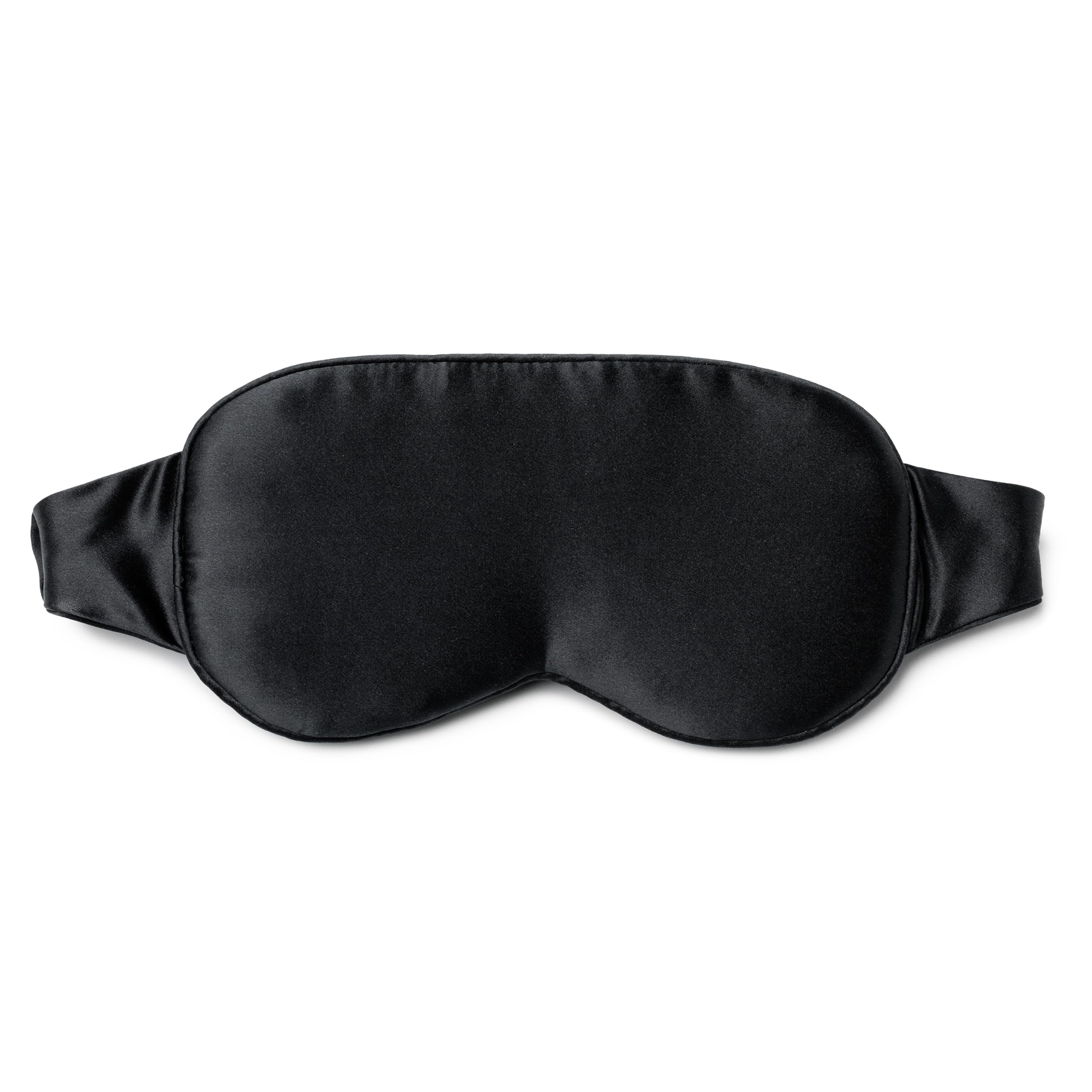 Fishers Finery Organic Mulberry Silk Sleep Mask with side panels relieves pressure