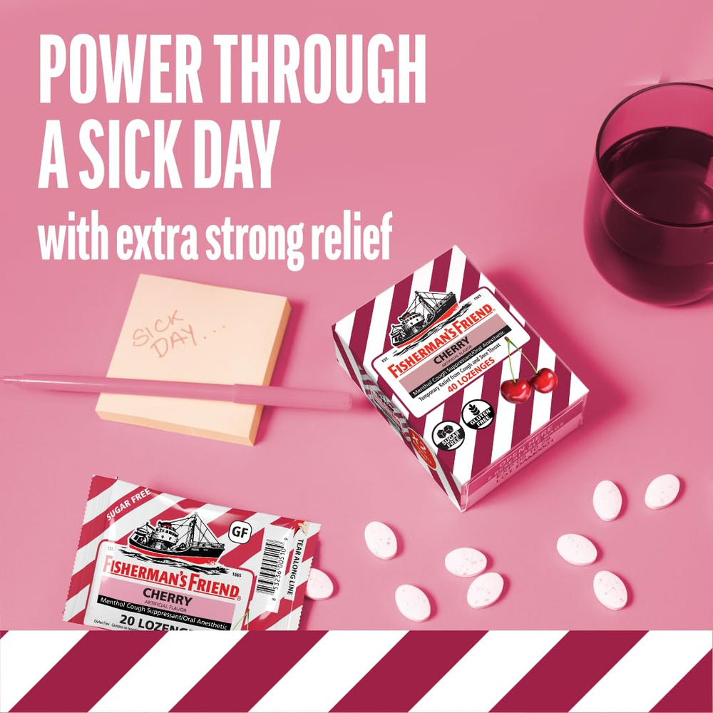Fisherman's Friend bulk twelve bags offers cost-effective relief for families and offices.