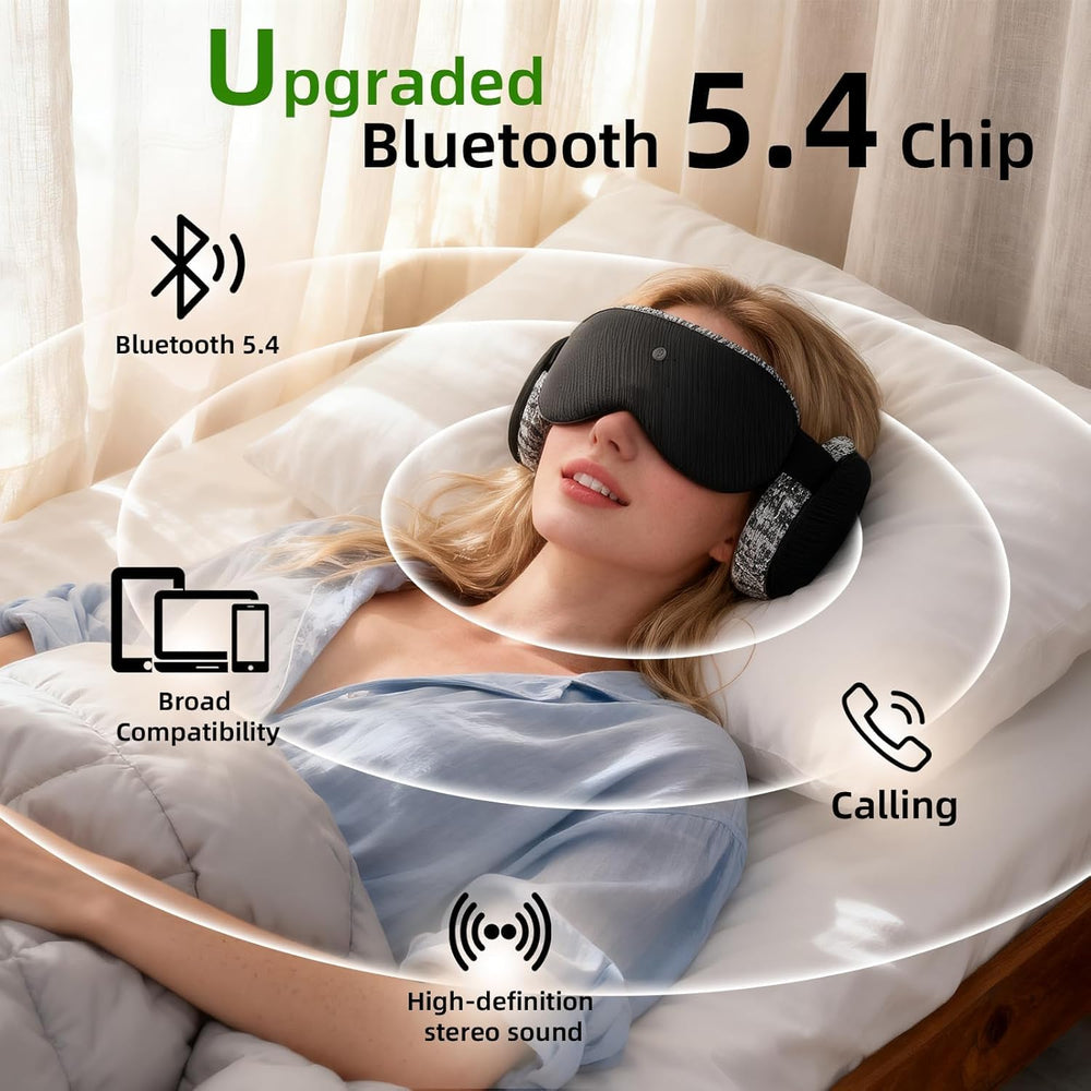 Fismool sleep mask eye cup detail highlighting deep 20mm cups.