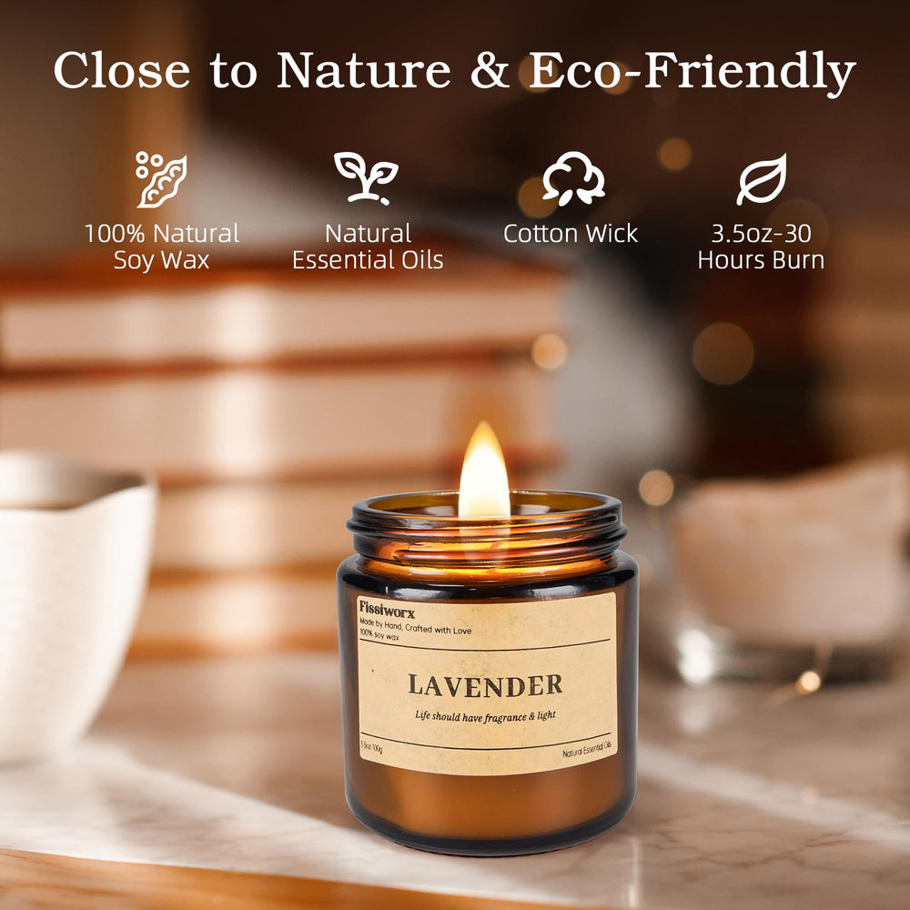 Fissiworx Grapefruit amber candle jar delivers uplifting, sunny ambiance.