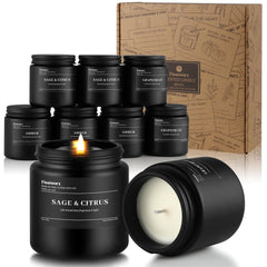 Fissiworx 9-pack sage citrus candle jar for a fresh living space