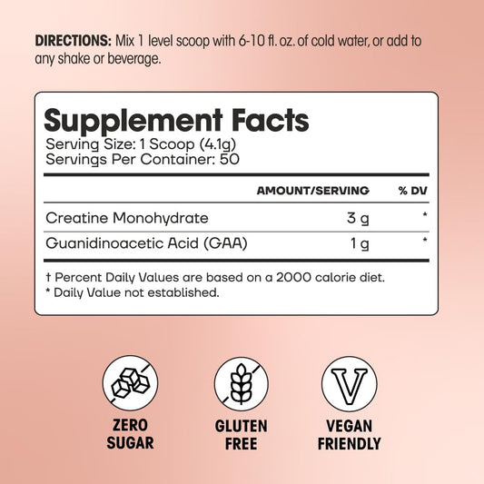 Fit & Lean Creatine women powder pour demonstrates versatile mixing for workouts.