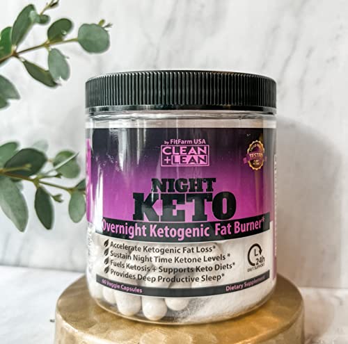Clean+Lean Night Keto label packaging highlights gluten-free, vegan credentials