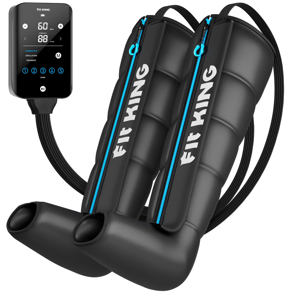 FIT KING cordless recovery system – full-leg-sleeves deliver full-leg massage for faster recovery.
