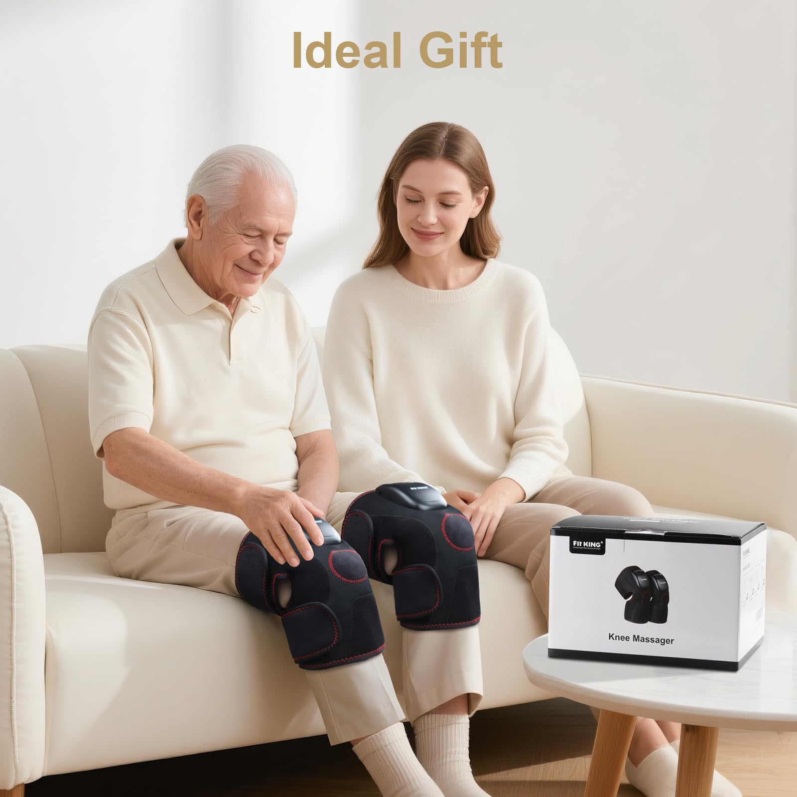 FIT KING knee massager wired design powers continuous, reliable sessions.