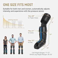 FIT KING smart sensor technology personalizes pressure for different body types.
