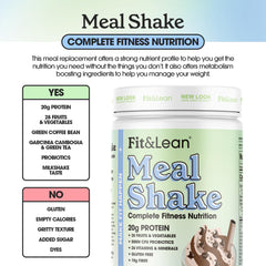 Fit & Lean Meal Shake fortified with vitamins and minerals for nutrient balance