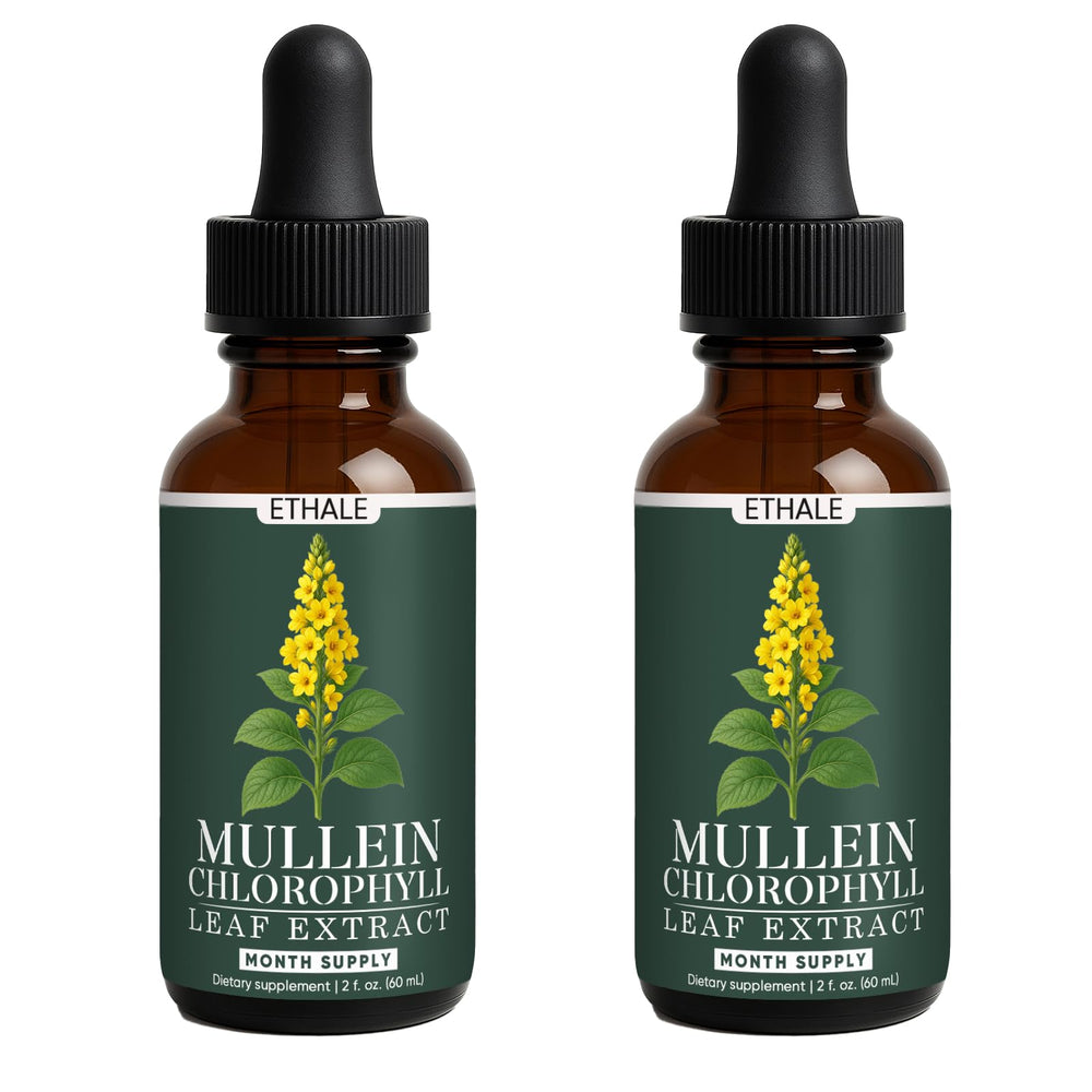 FITactic ETHALE Mullein Drops bottle front view supports daily lung care