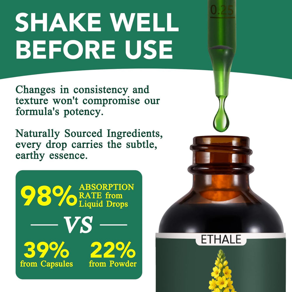 Packaging image of FITactic ETHALE Mullein Drops signals reliable everyday use