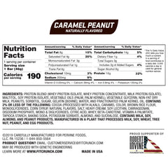 FITCRUNCH 6-layer baked bar cross-section highlights texture and premium ingredients
