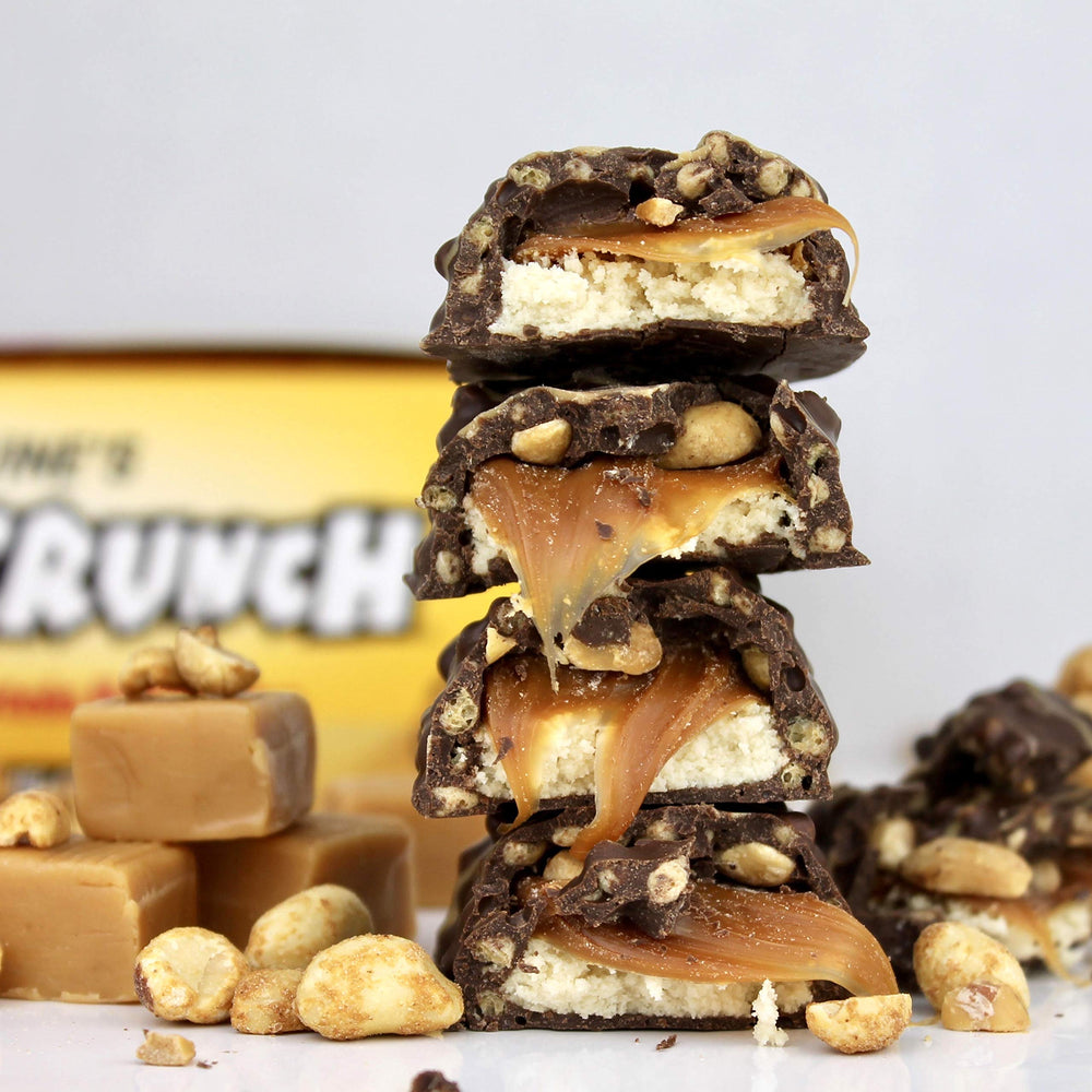 FITCRUNCH bar packaging display for shoppers and brand visibility