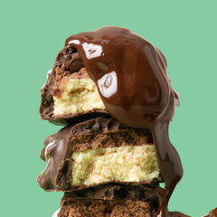 Fit Crunch nutrition panel illustration showcases 16 g protein and 190 calories per bar.