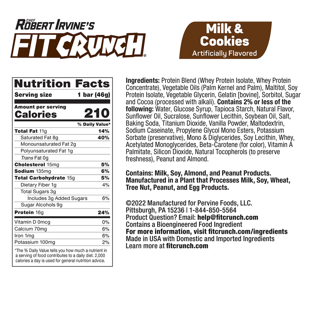 Fit Crunch six-layer baked bar cross-section reveals chewy texture.