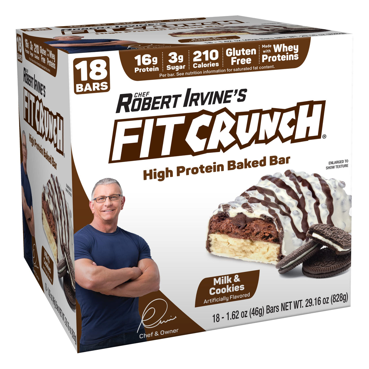 Fit Crunch snack-size bar packaging demonstrates on-the-go fueling.