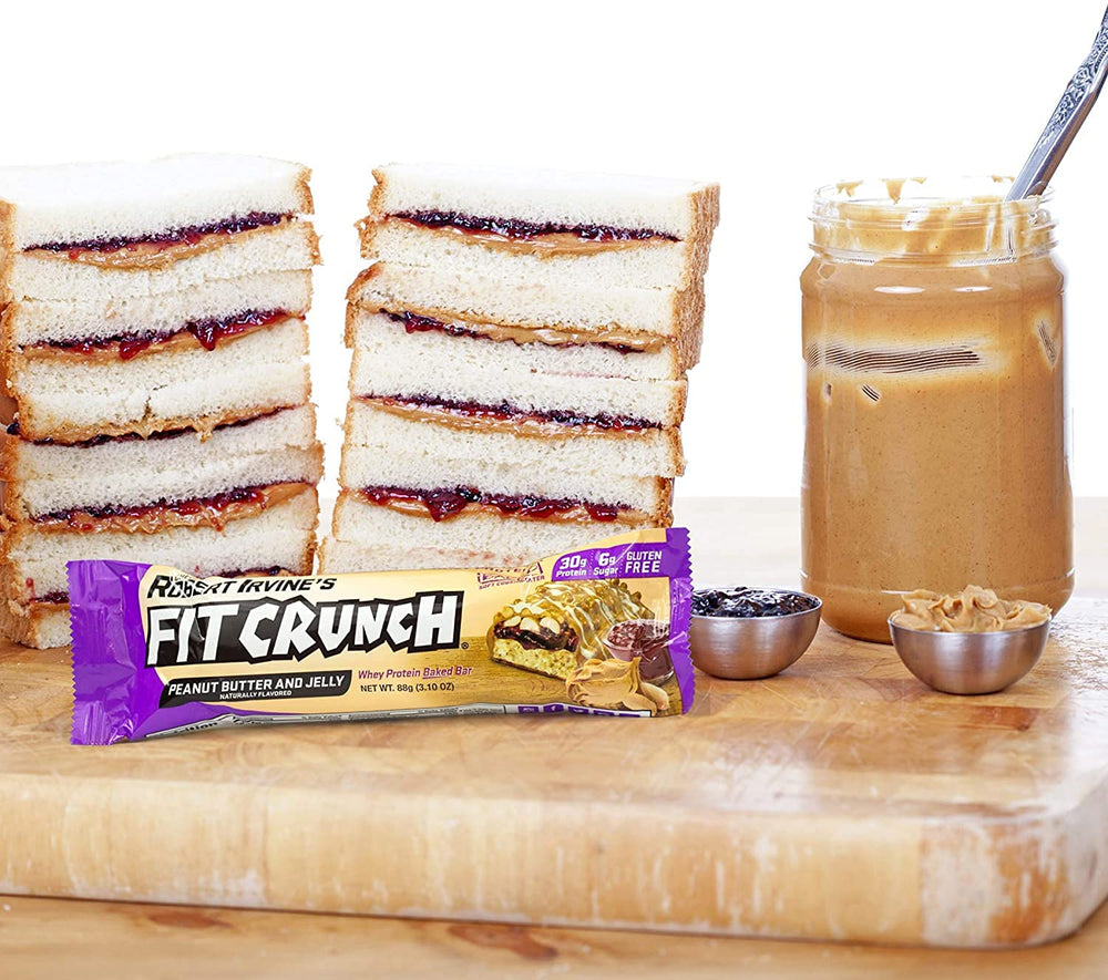 FitCrunch close-up texture highlights the soft cake core.