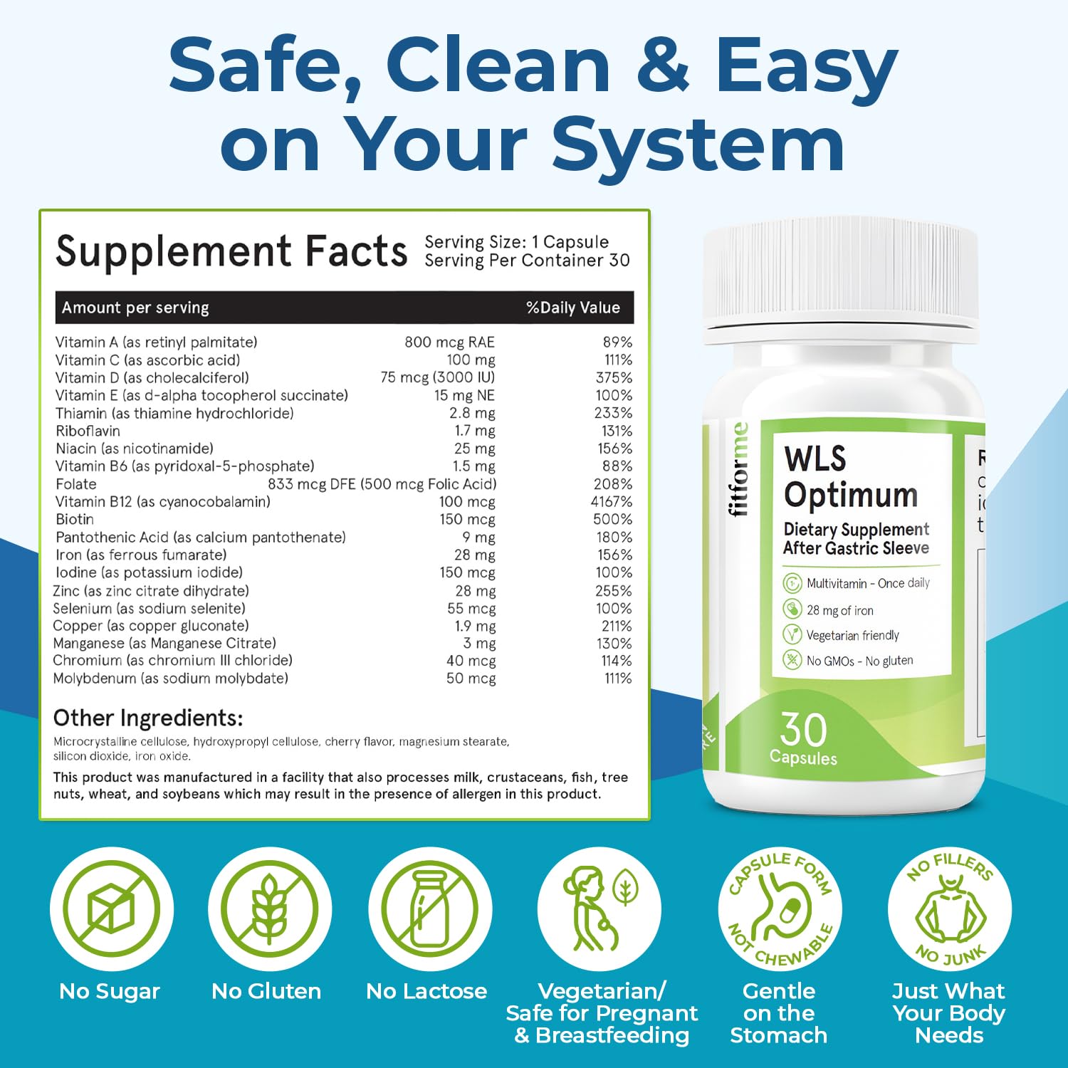 FitForMe daily one-a-day capsule; simple daily routine.