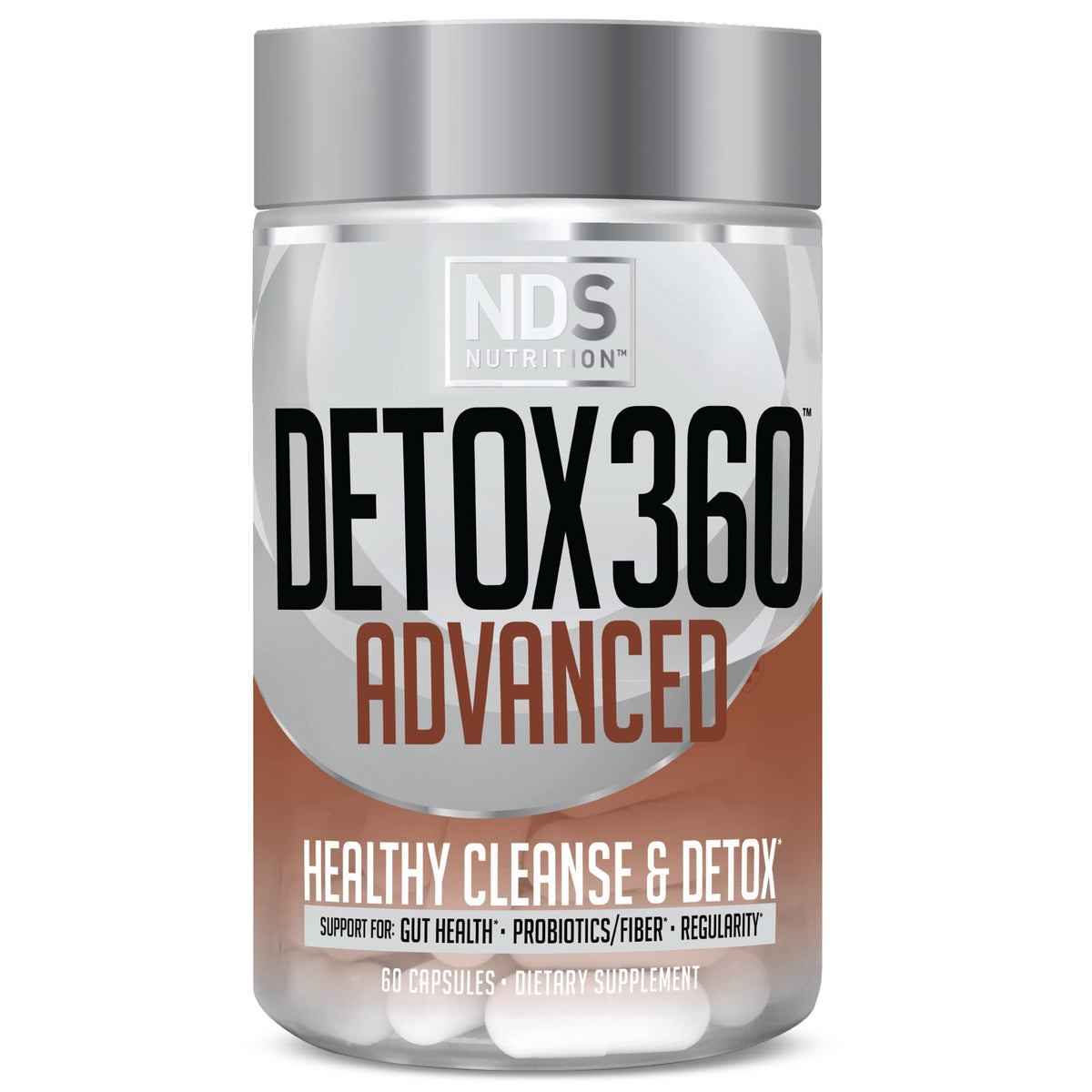 FitLife Detox360 Advanced bottle shows supplement for gut health support.