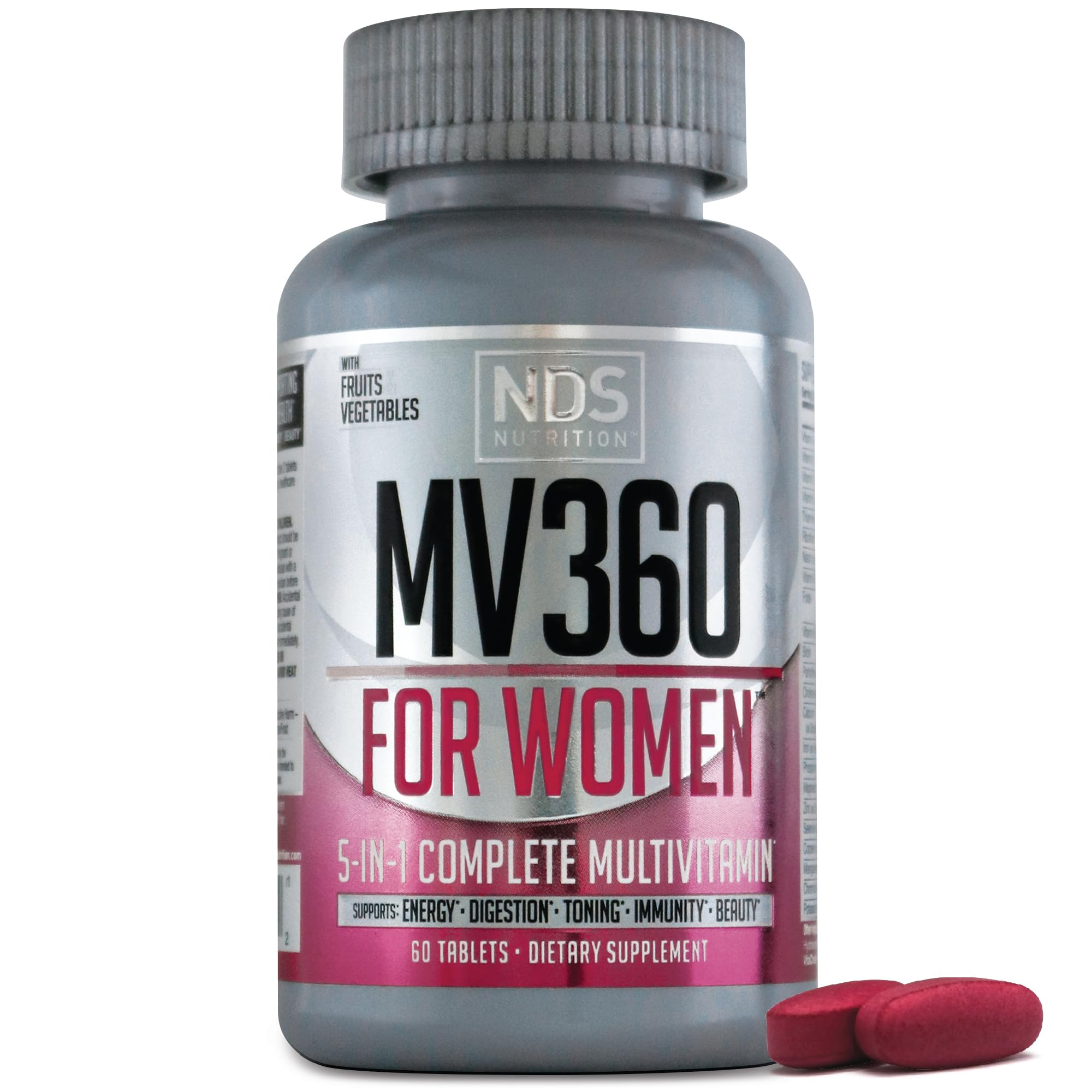 FitLife MV360 bottle front showing daily multivitamin for women