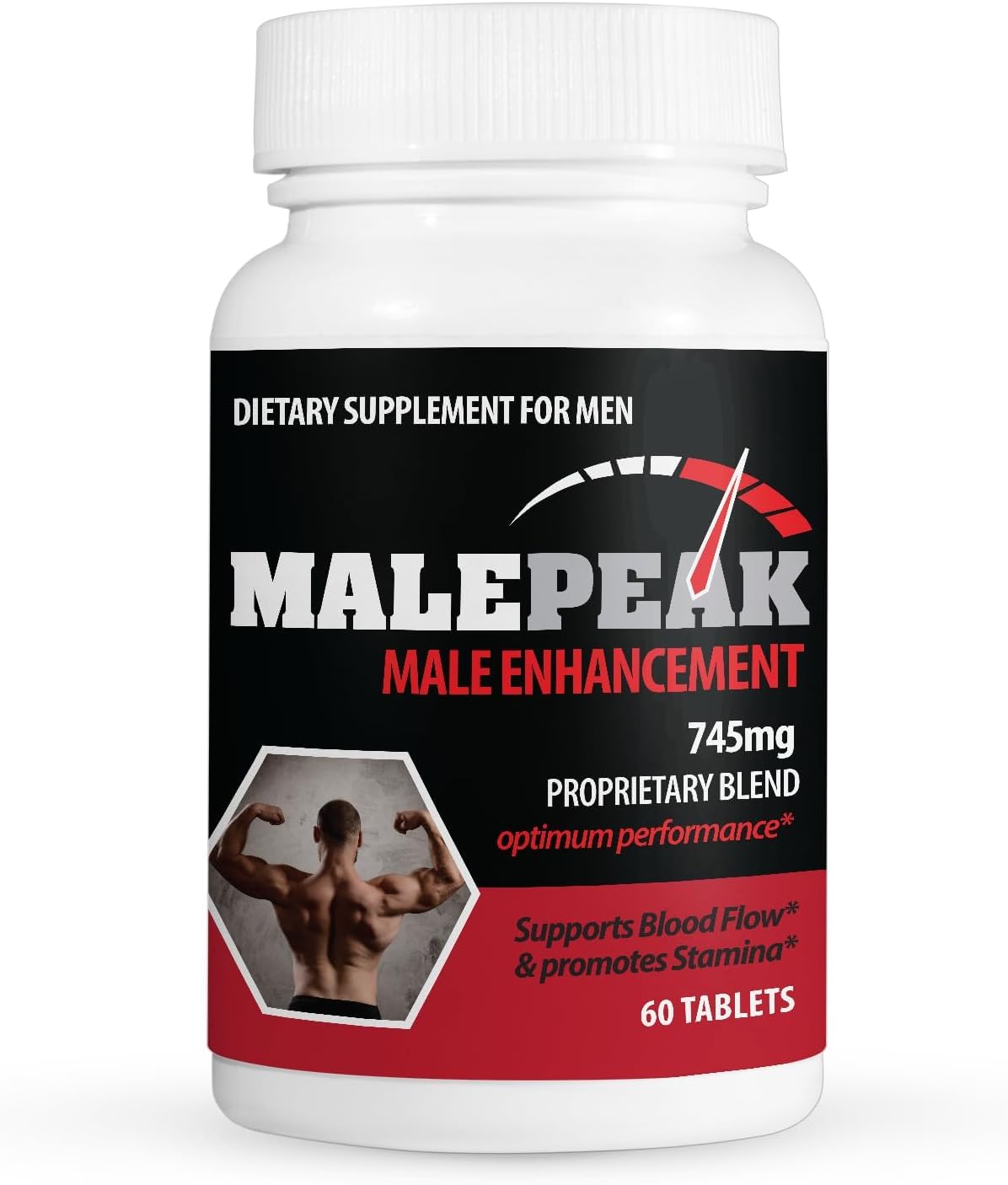 Fitness InspireWays Male Pills bottle front view showing natural formula for stamina support.