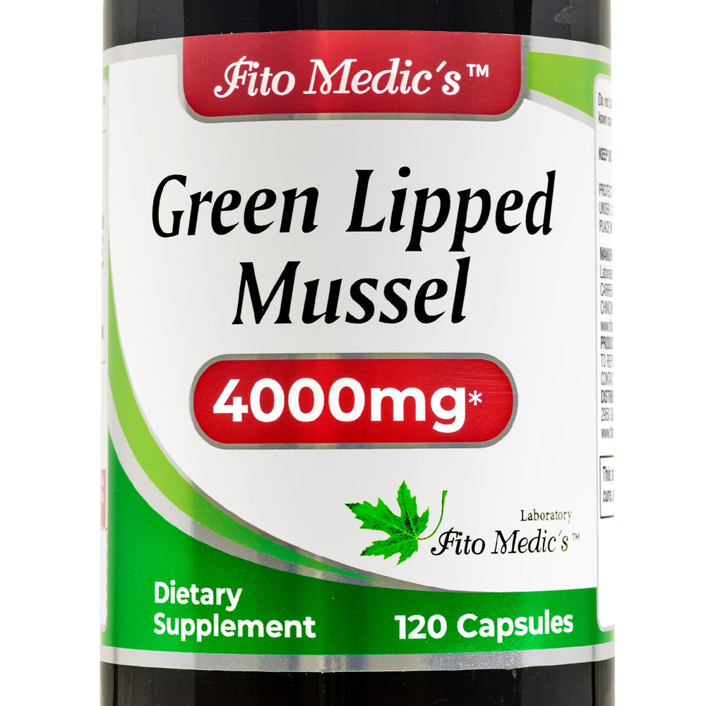 FITO MEDIC'S Green Lipped Mussel bottle ready for daily use
